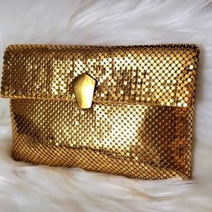 Vintage Mesh Whiting and Davis clutch with original Comb 1920's Wedding Formal